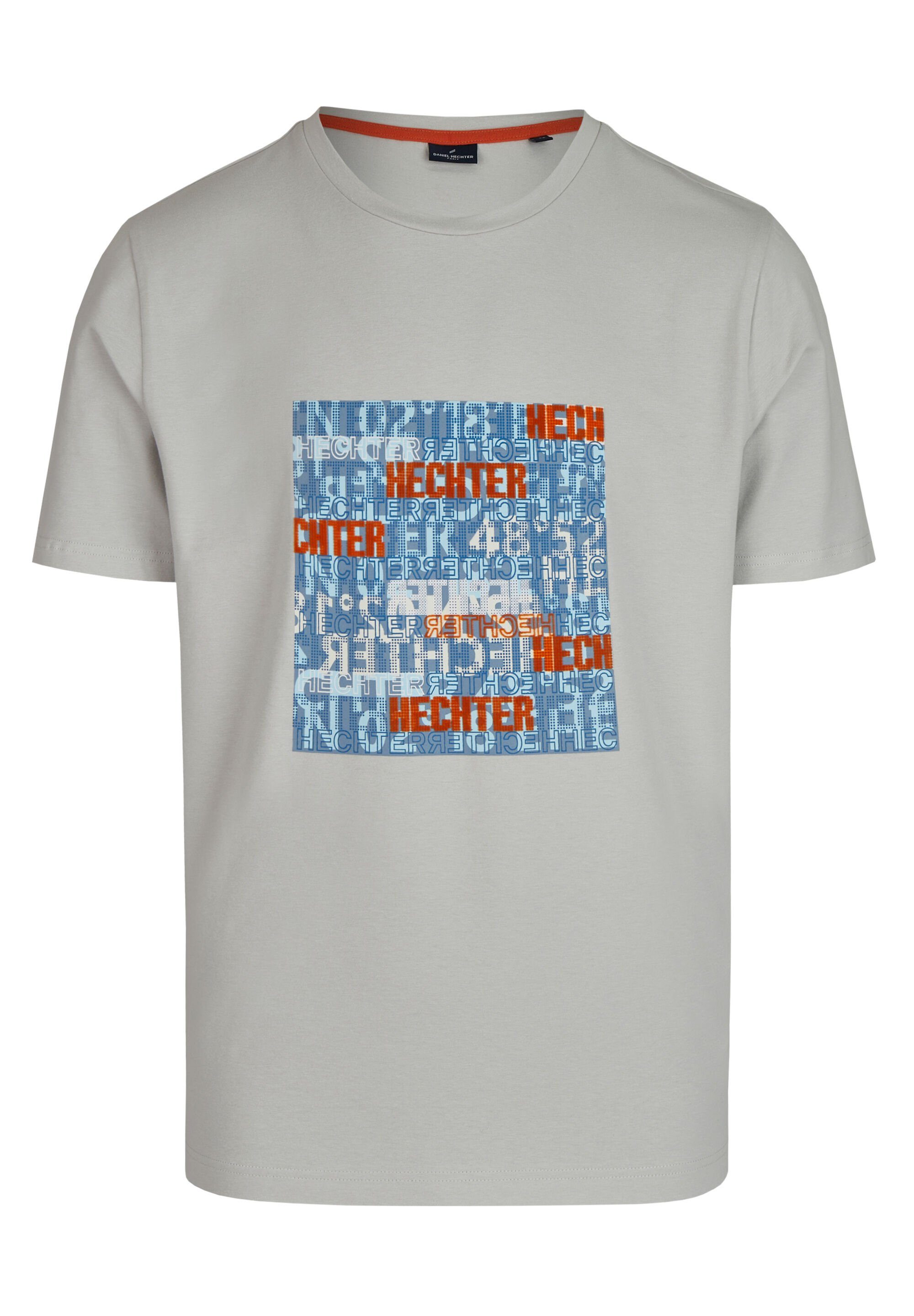 HECHTER PARIS Print-Shirt DH-ECO Front-Print lightgrey | Rundhalsshirts
