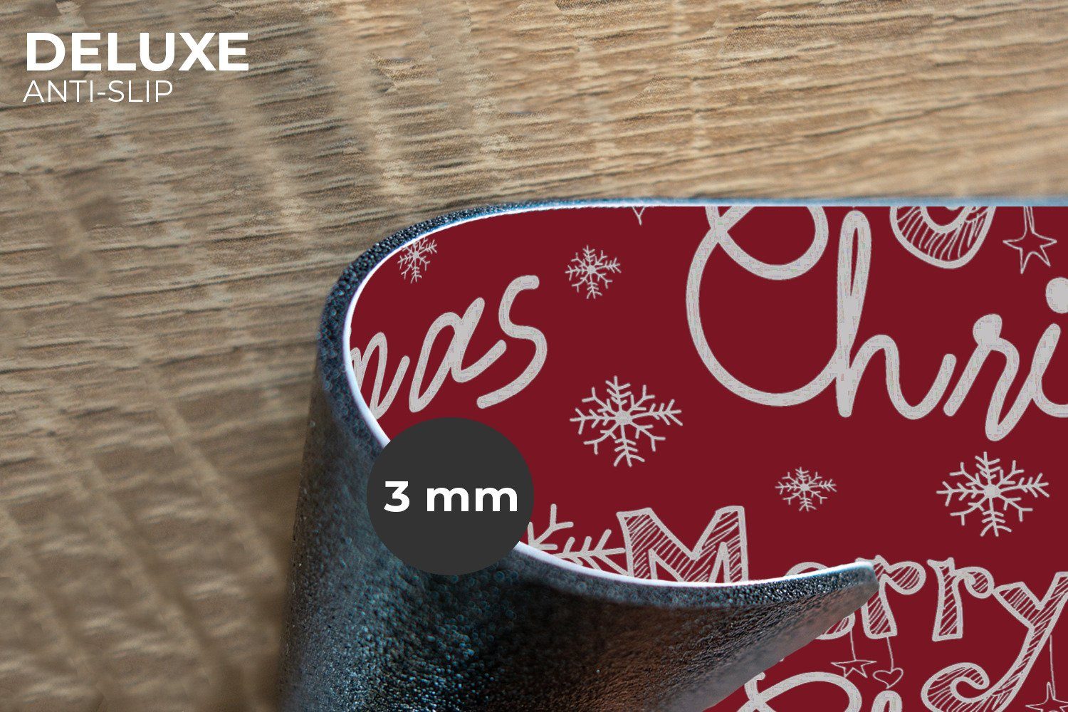 MuchoWow Platzset Muster - Schnee - Weihnachten - Zitate, (6-St), Platzsets günstig online kaufen