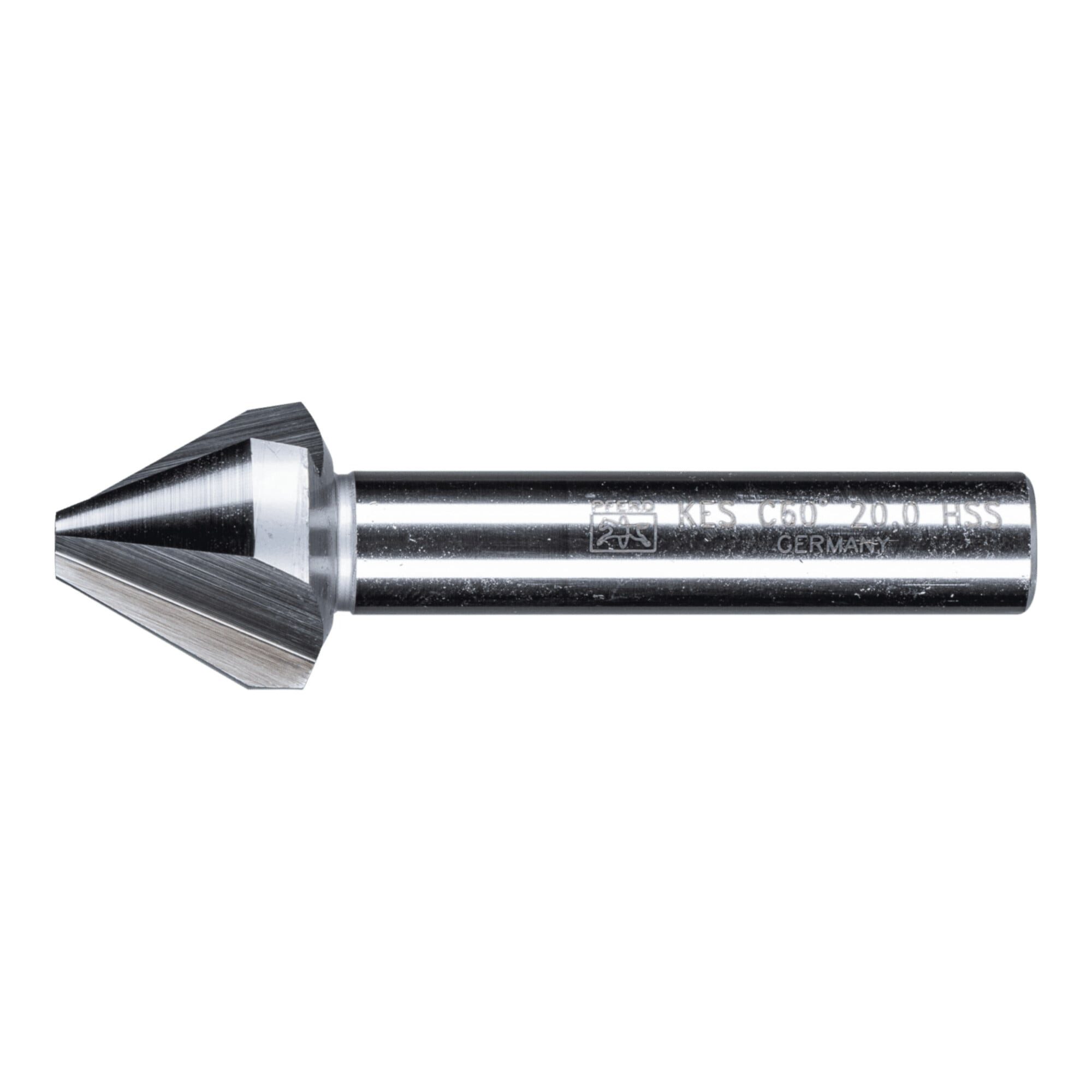 Pferd Kegelsenker PFERD TOOLS HSS Kegel-und Entgratsenker 60° Ø 20mm Schaft-Ø 10mm DIN 3