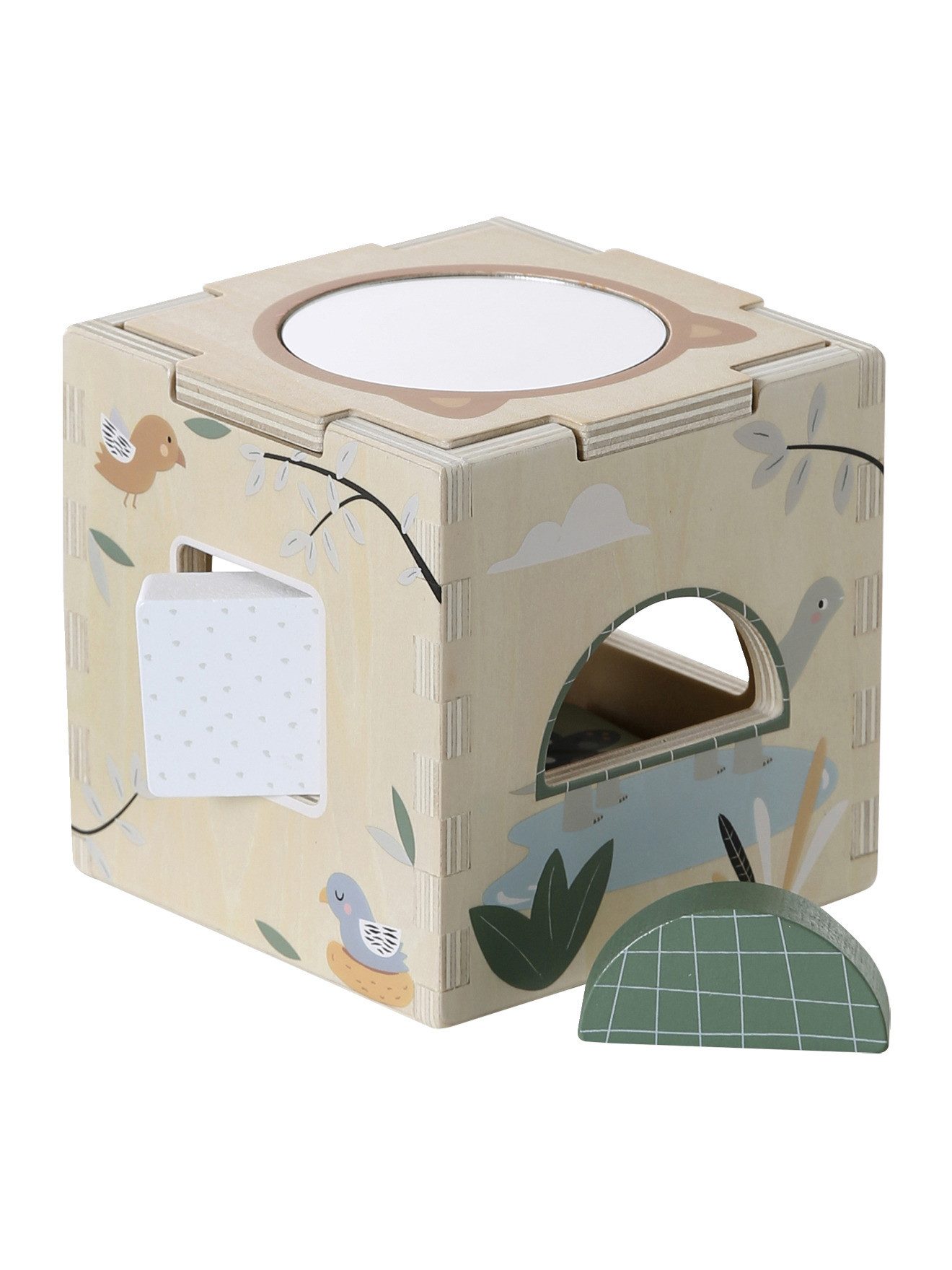 vertbaudet Lernspielzeug, Holz FSC®, abnehmbarer Deckel