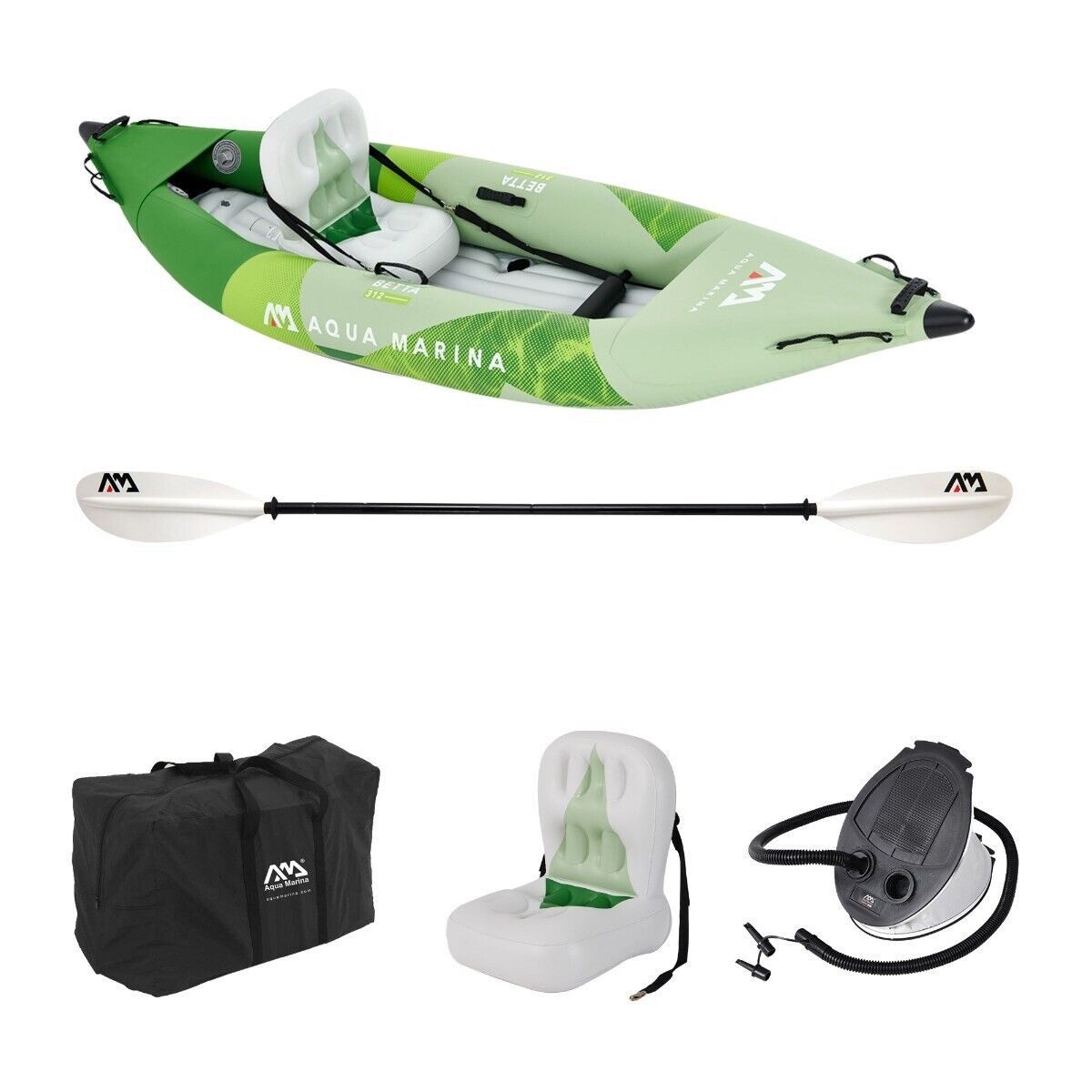 Tourenkajak Aqua Marina BETTA 312cm Kayak Set 1 Personen aufblasbar Kanu