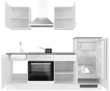 Flex-Well Küche Lucca, wahlw. mit E-Geräten, Breite 220 cm, viele Farbvarianten erhältlich