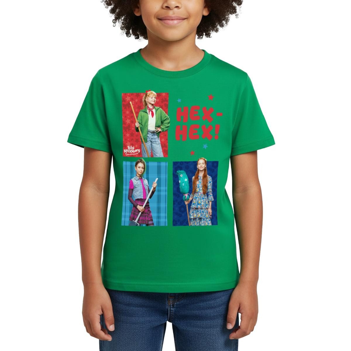 Spreadshirt T-Shirt Bibi Blocksberg Mit Freundinnen Hex-Hex Film Kinder T-Shirt (1-tlg)