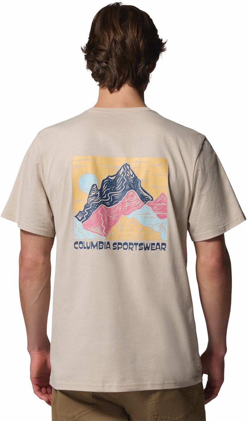 Columbia T-Shirt CSC Outdoor Back Graphic Tee DARK STONE, SUNSCAPE