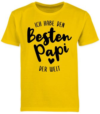 Shirtracer T-Shirt Ich habe den besten Papi der Welt schwarz (1-tlg) Vatertag Geschenk