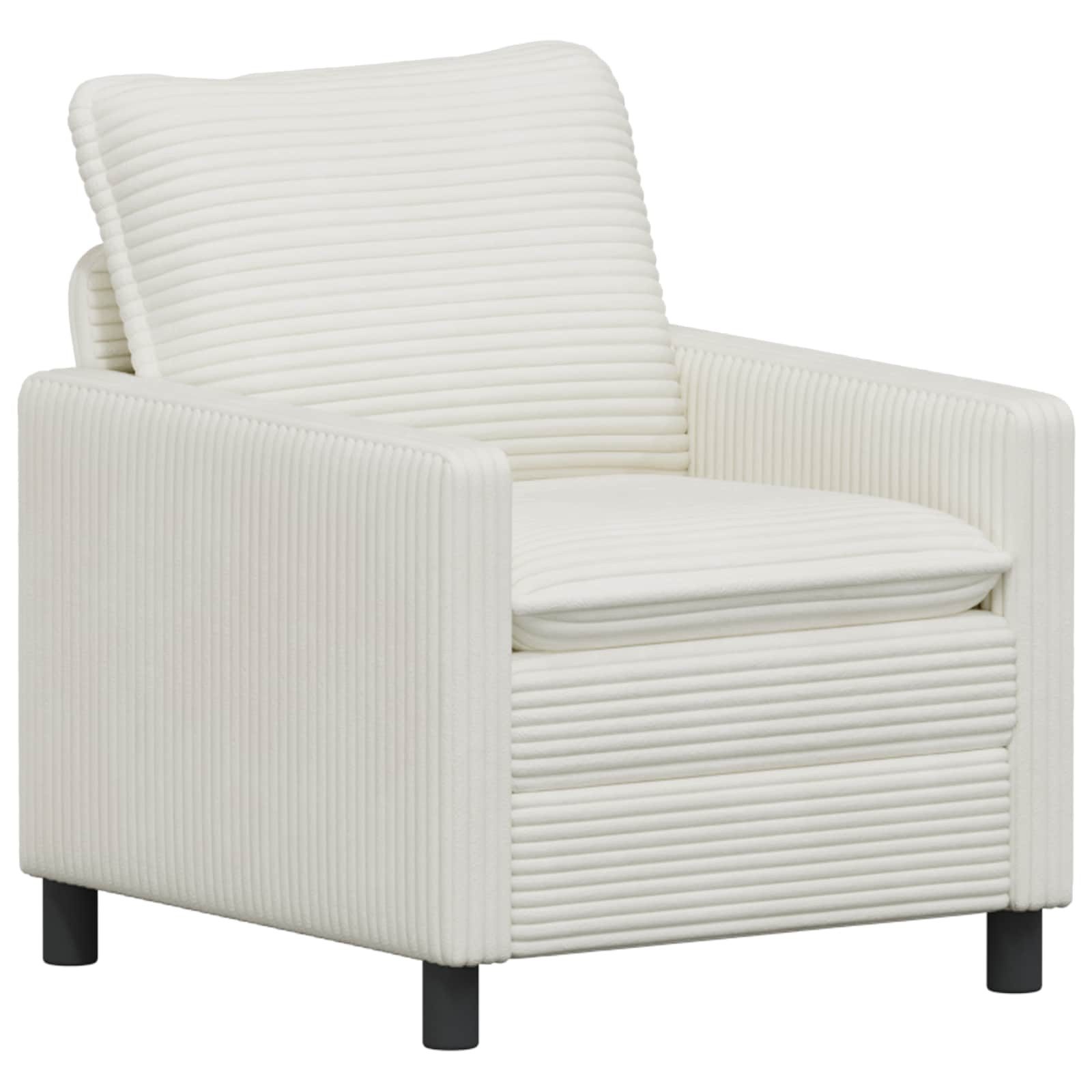 vidaXL Sofa Sofa Creme 76 x 81 x 87,5 cm Polyester, 1 Teile