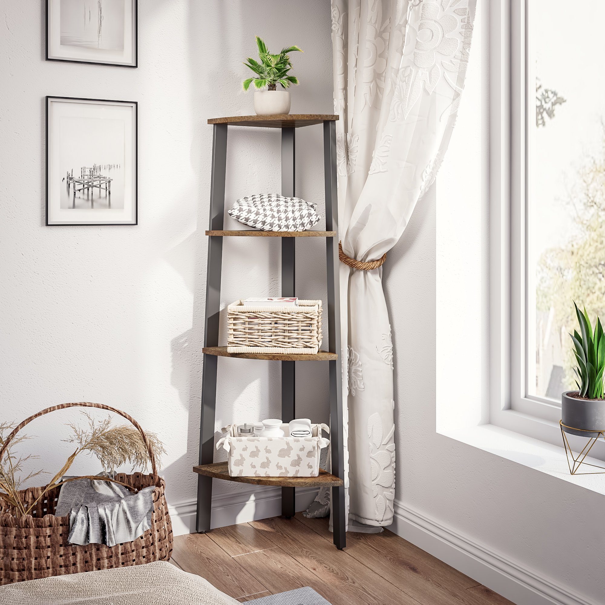 Mondeer Bücherregal Standregal, mit 4 Ebenen, günstig online kaufen
