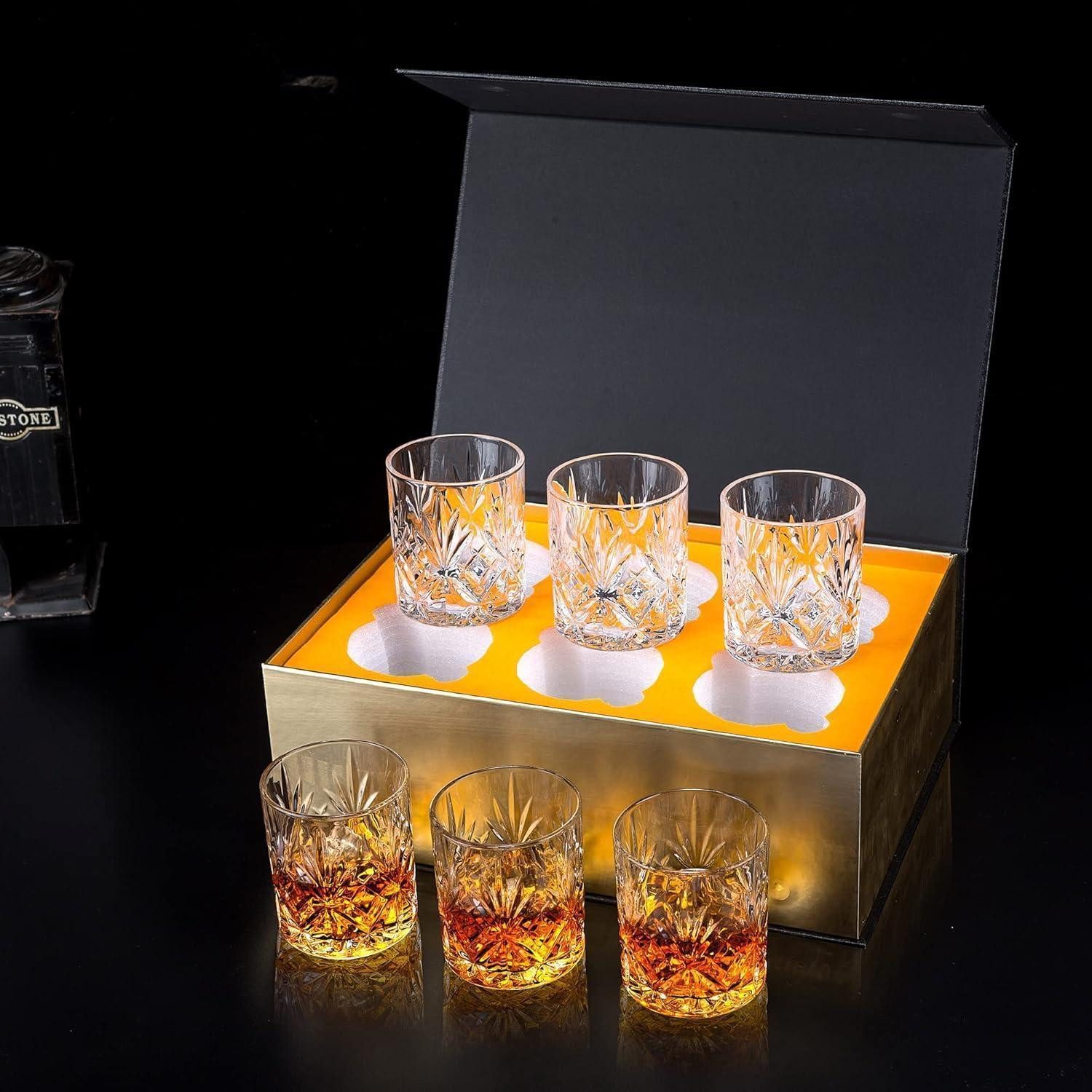 LuxusKollektion Whiskyglas Whisky Gläser Set Kristallglas 6-teilig Geschenkideen Papa Freund Opa