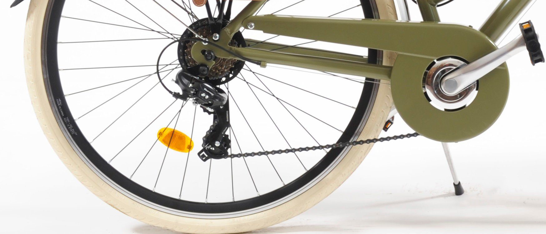 VENICE - I love Italy City Bike 605 Aluminum Lady, 6-speed, derailleur gears, for women, derailleur gears