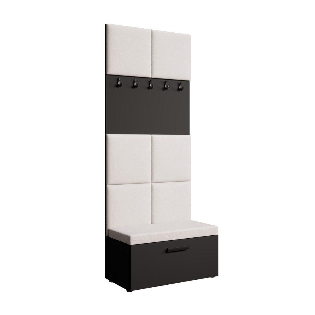 Beautysofa Garderobenschrank MARGARET I mit gepolsterten günstig online kaufen