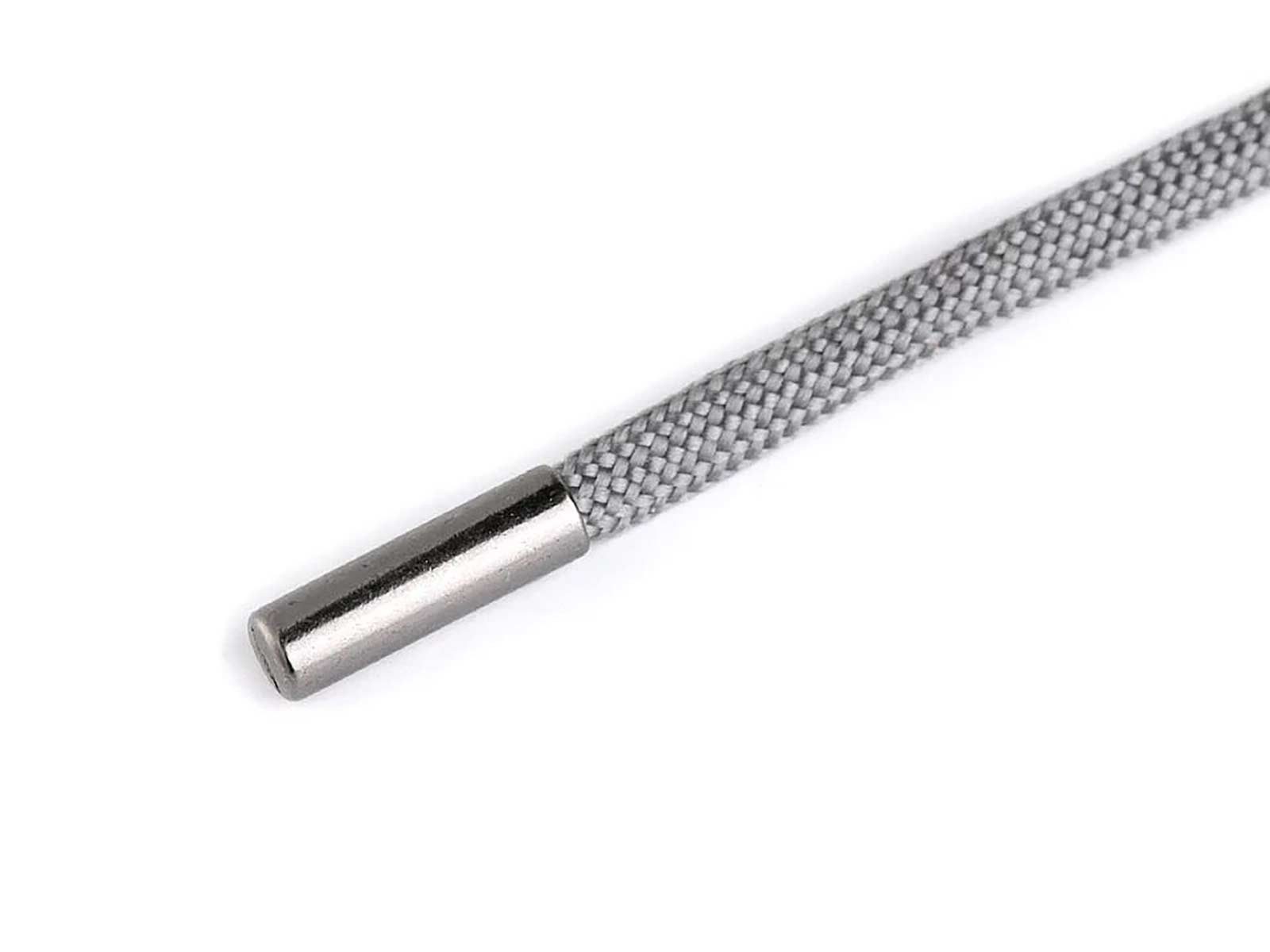 maDDma Knopf 10er Kordelenden Metall 5x17mm für 4mm Kordel, Schnur Endstück