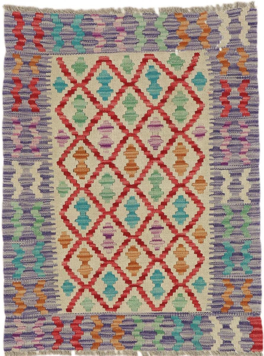 Orientteppich Kelim Afghan Moderner Höhe: 61x90 Orientteppich, rechteckig, 3 Heritage Trading, Nain mm Handgewebter