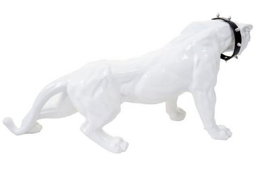 MCW Tierfigur Panther, Indoor/Outdoor-geeignet, Witterungsbeständig, Frostbeständig bis -10° C, Inkl. Halsband