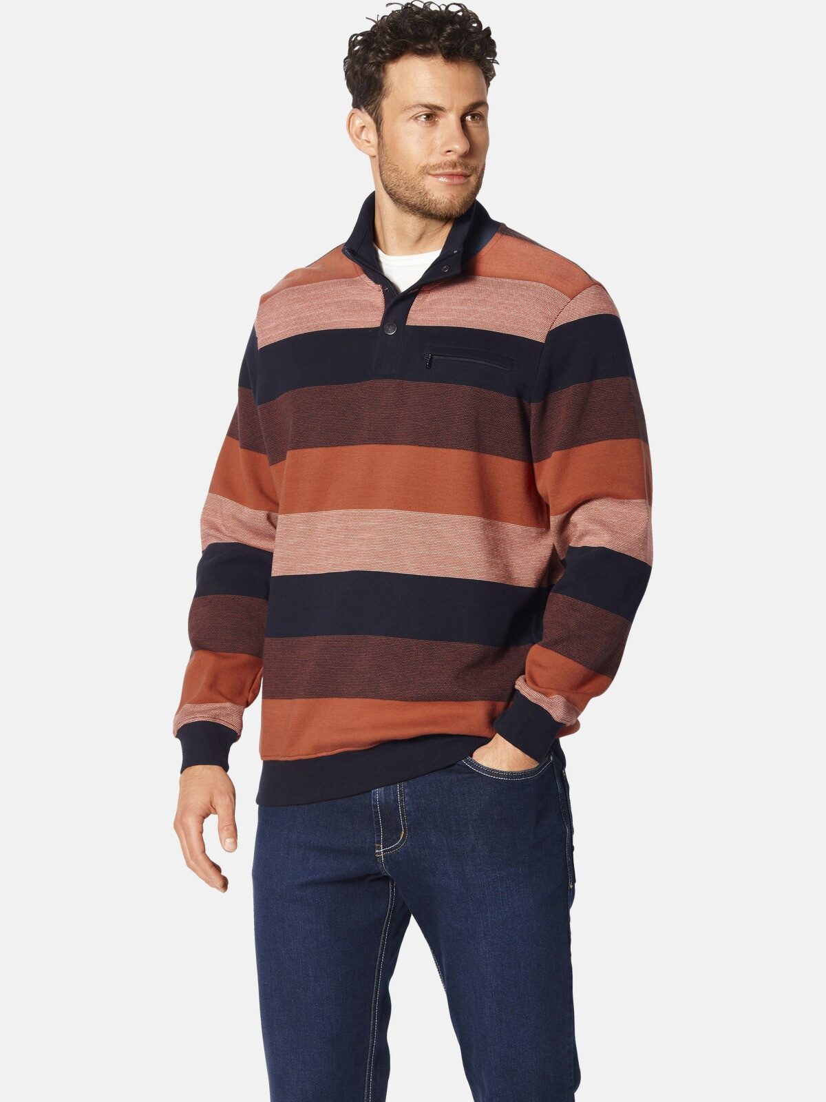 Babista Sweatshirt FLAGIORESTI mit raffinierten Blockstreifen