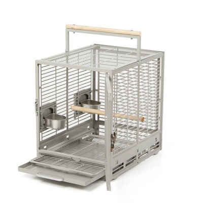 Montana Cages Tierreisebox Transportkäfig für Papageien, für Großsittiche, Sittiche, kleine und mittleren Papageien