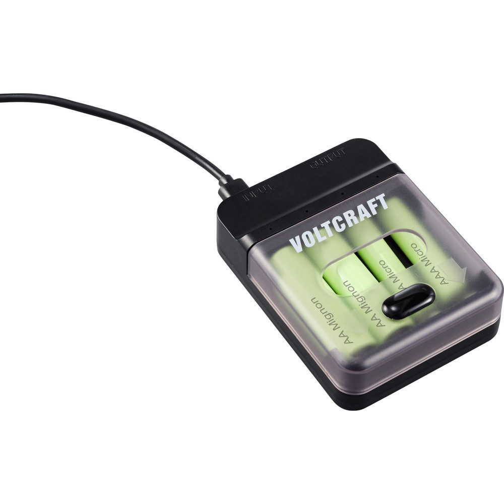 VOLTCRAFT VOLTCRAFT VC-BC4-PB1 2in1 Ladegerät & Powerbank Rundzellen-Lader – Bild 4 von 5