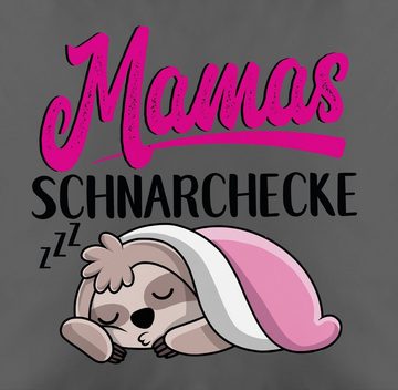 Kissenbezüge Mamas Schnarchecke mit Faultier - schwarz, Shirtracer (1 Stück), Mama