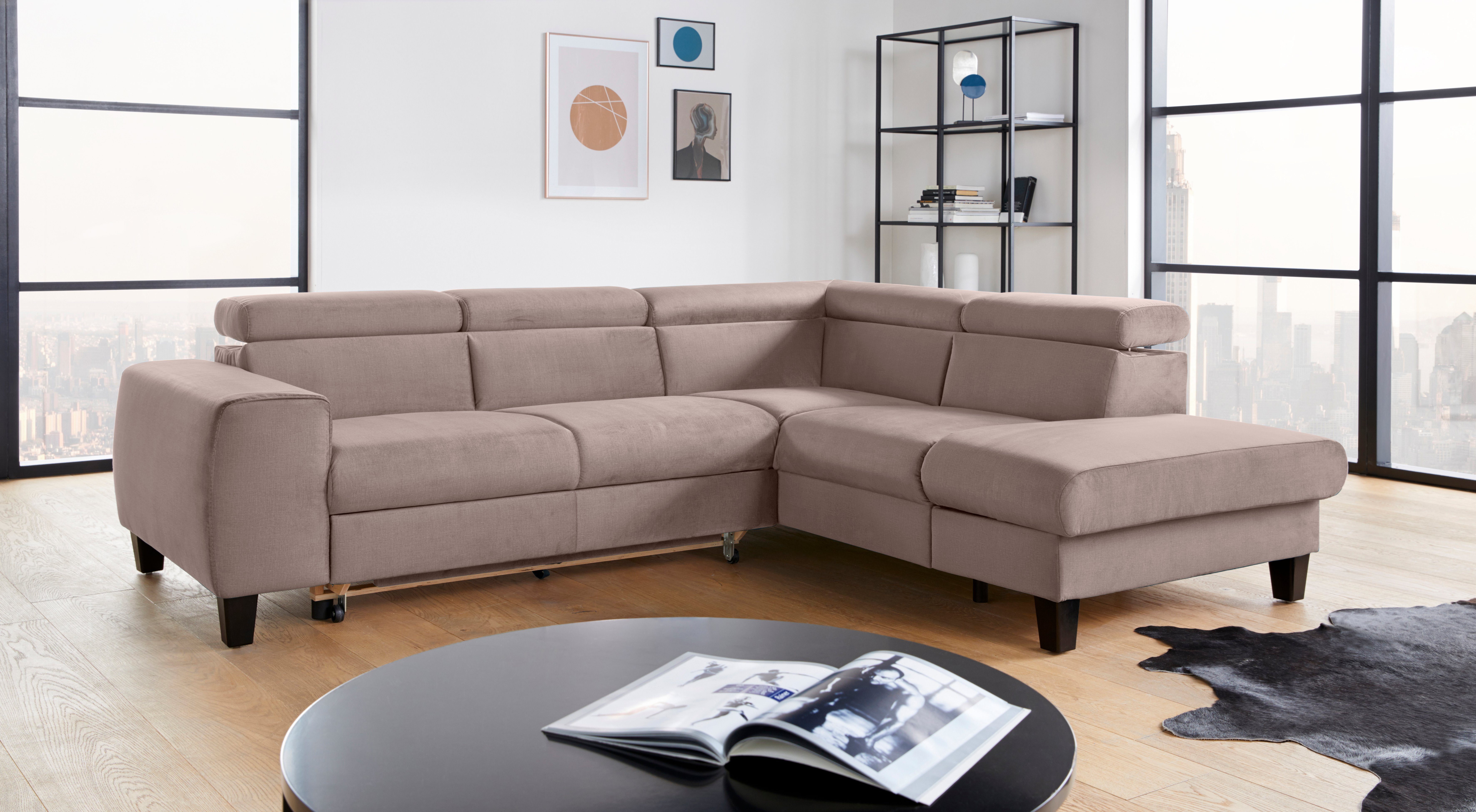 COTTA Ecksofa Morven L-Form mit Kopfteilverstellung, günstig online kaufen