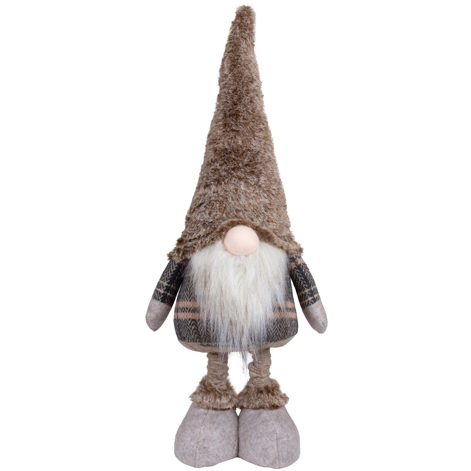 Christmas Paradise Wichtel Weihnachtsfigur 30-48 cm (55-73 cm) (Dekofigur, 1 St., Weihnachtsdeko), ausziehbare Teleskopbeine, braun