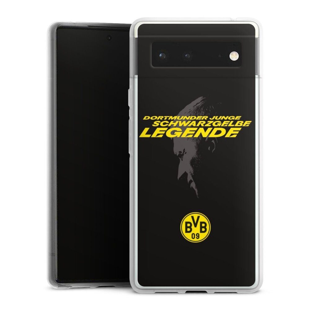DeinDesign Handyhülle Marco Reus Borussia Dortmund BVB Danke Marco Schwarzgelbe Legende, Google Pixel 6 Silikon Hülle Bumper Case Handy Schutzhülle