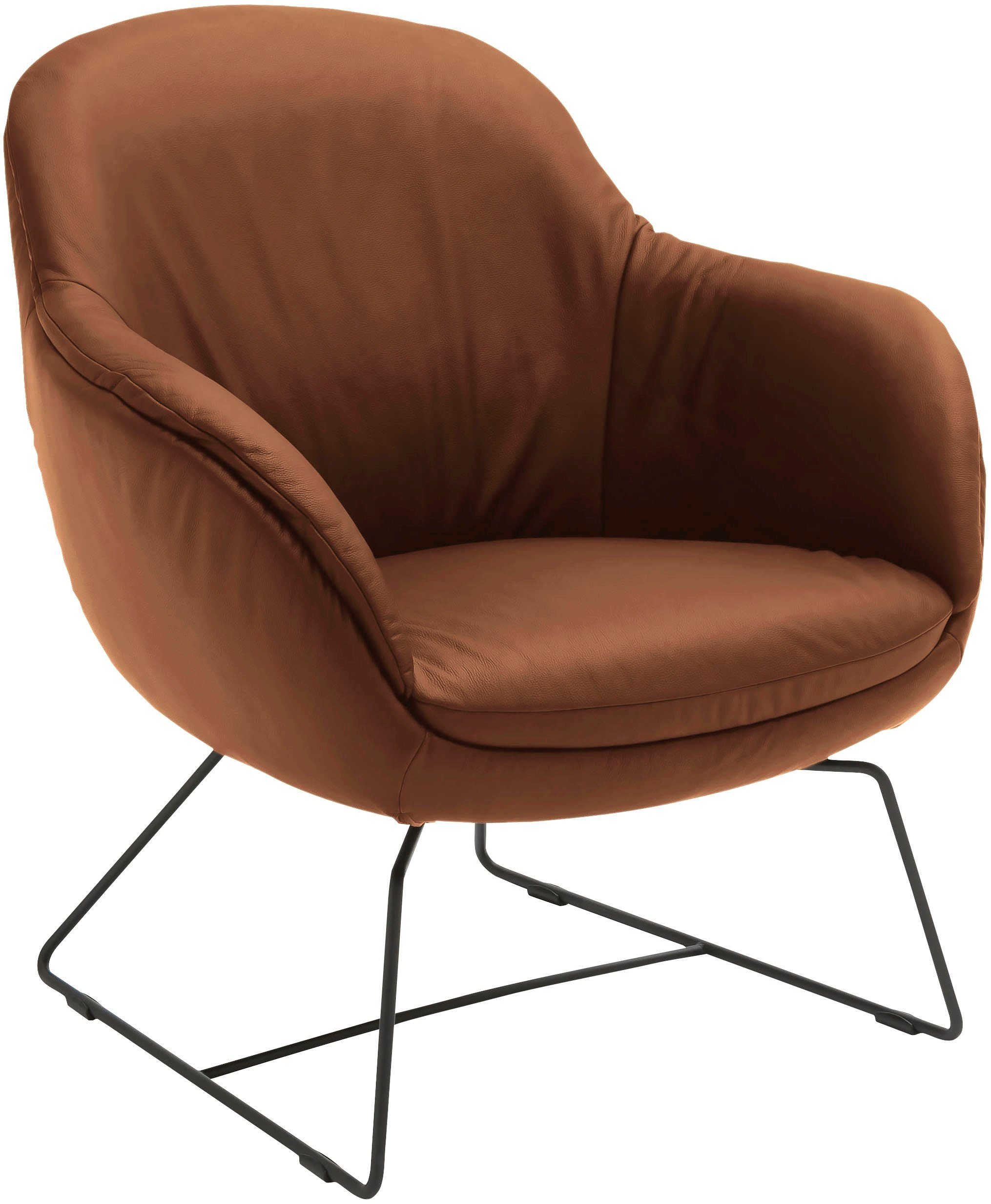 SCHÖNER WOHNEN-Kollektion Sessel Glove Loungesessel mit tollem Sitzkomfort, zeitlos und edel, bequem, Cocktailsessel mit elegantem Untergestell