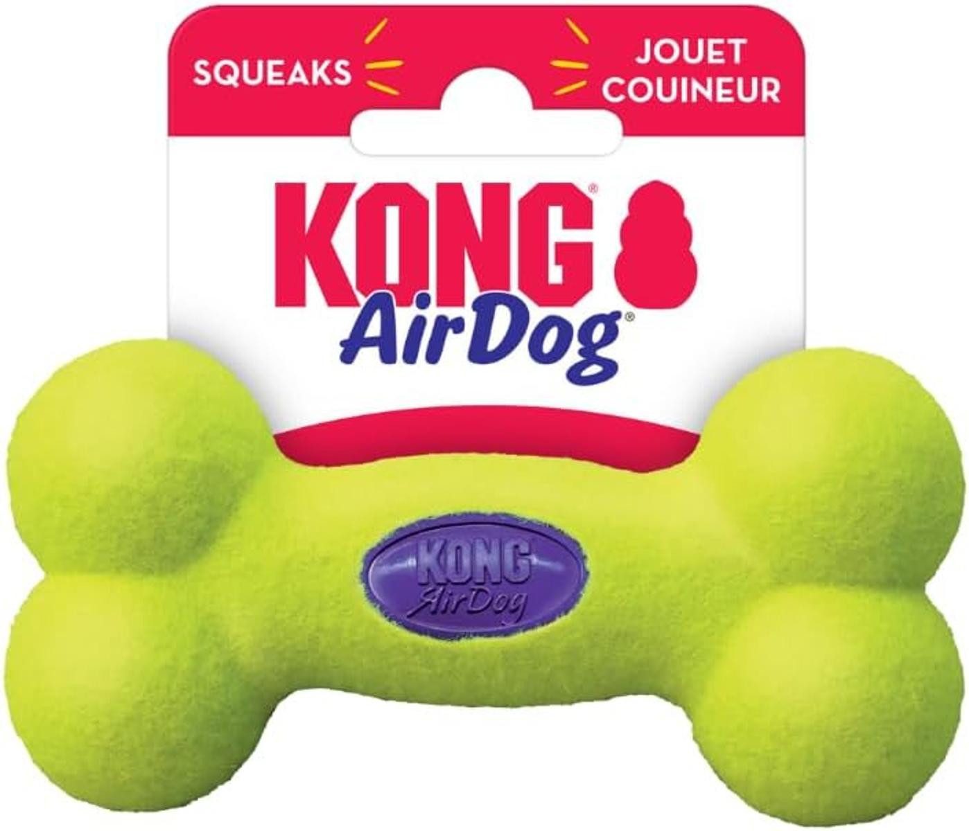 KONG Tier-Beschäftigungsspielzeug Paulchen Air Kong Bone (S) 15180 11 cm mit Squeaker Hundespielzeug