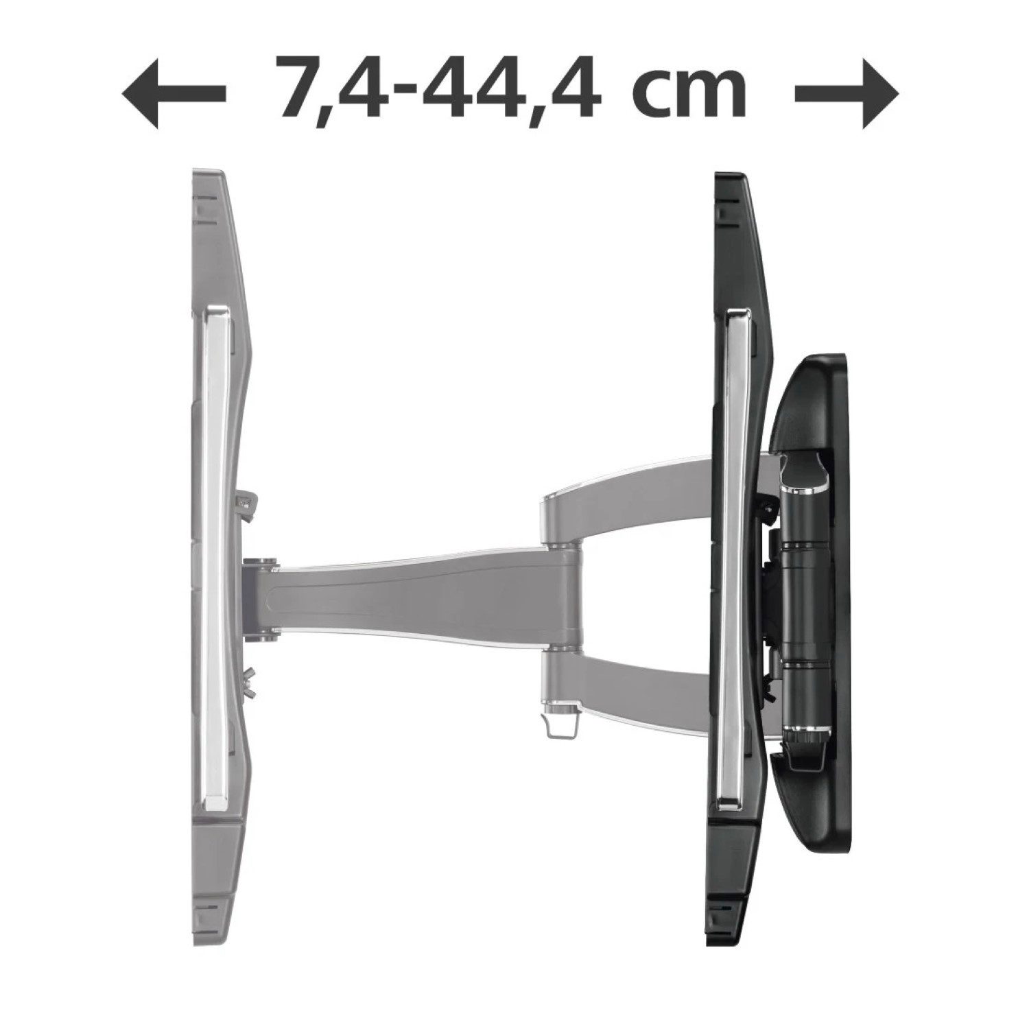 Hama Monitor-Halterung FULLMOTION 180° TV Wandhalterung 32" bis 65", (Wand-Halter Schwenkbar VESA-Formate bis 400x400 Monitor 32" - 65" Zoll)