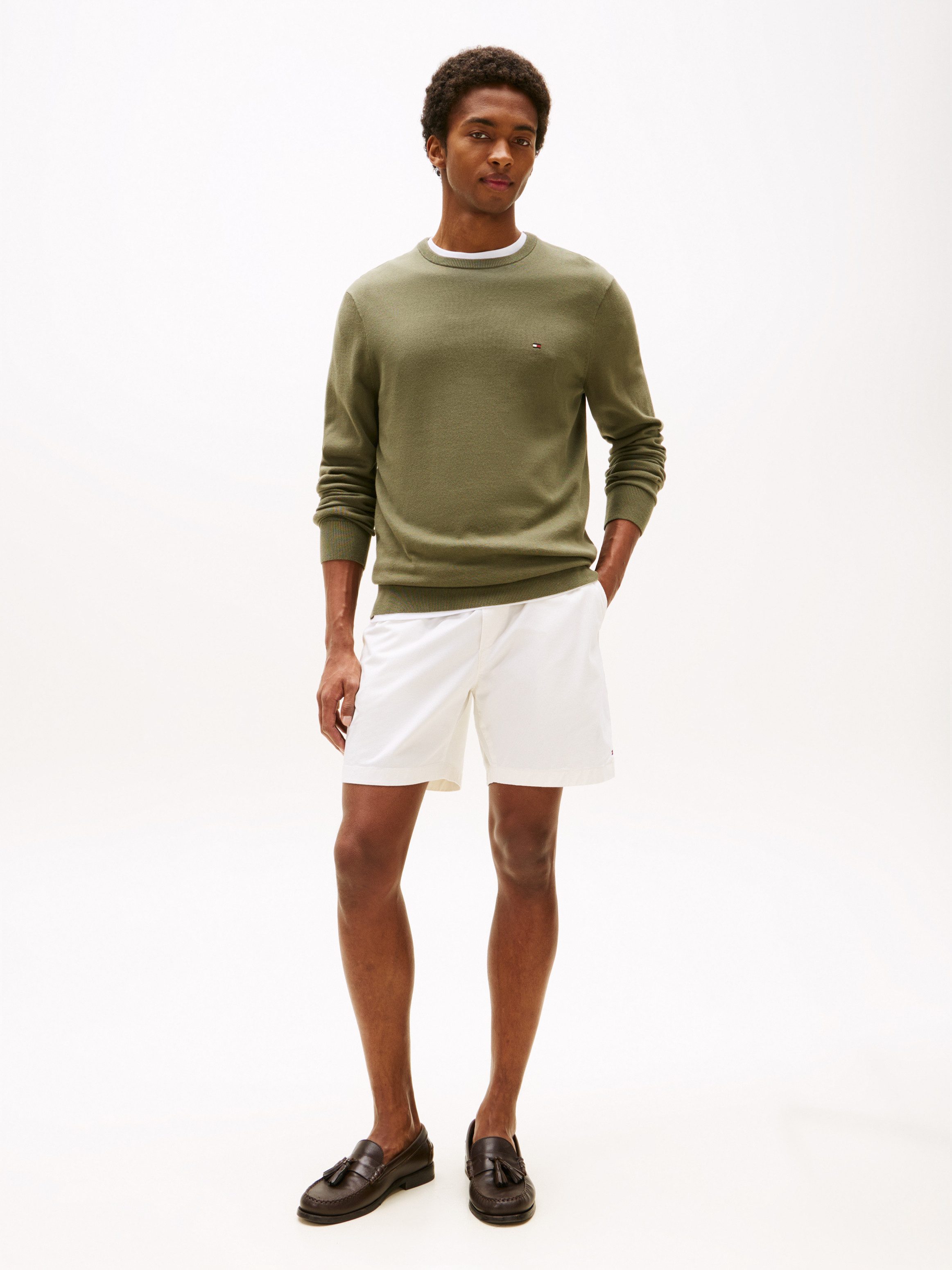 Tommy Hilfiger Rundhalspullover ESSENTIAL COTTON CREW günstig online kaufen