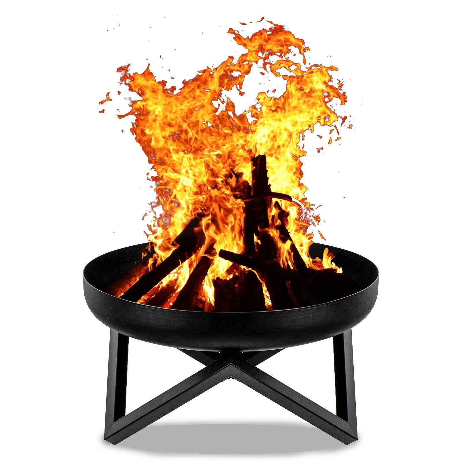 Feuerkorb, Grillzubehör KAHOO Mehrfunktional Ohne & φ60cm Indoor Outdoor Feuerstelle, Feuerschale