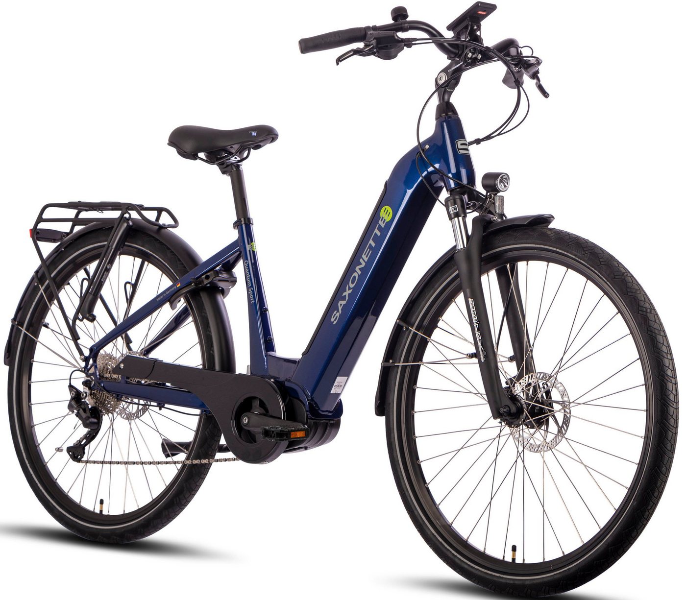 Thumbnail - SAXONETTE E-Bike Trekkingrad Quantum Sport Wave, 10 Gang Shimano, Kettenschaltung, Mittelmotor, 540 Wh, Pedelec, Elektro...