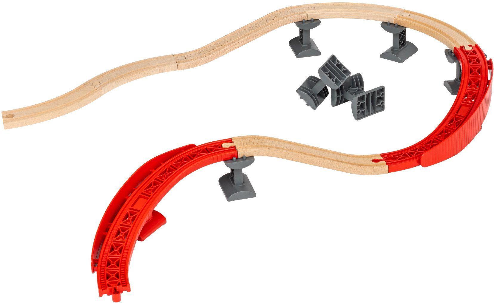 BRIO® Schienenerweiterungs-Set BRIO® WORLD, Schienenpaket Berg und Tal