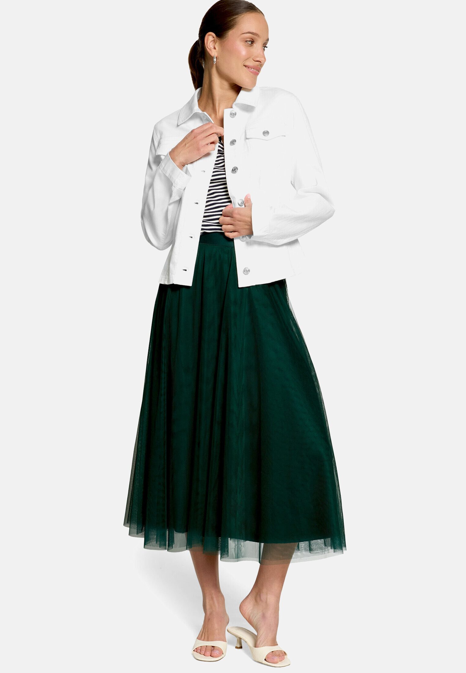 Zero Jackenblazer Damen im Jeans-Look Material.