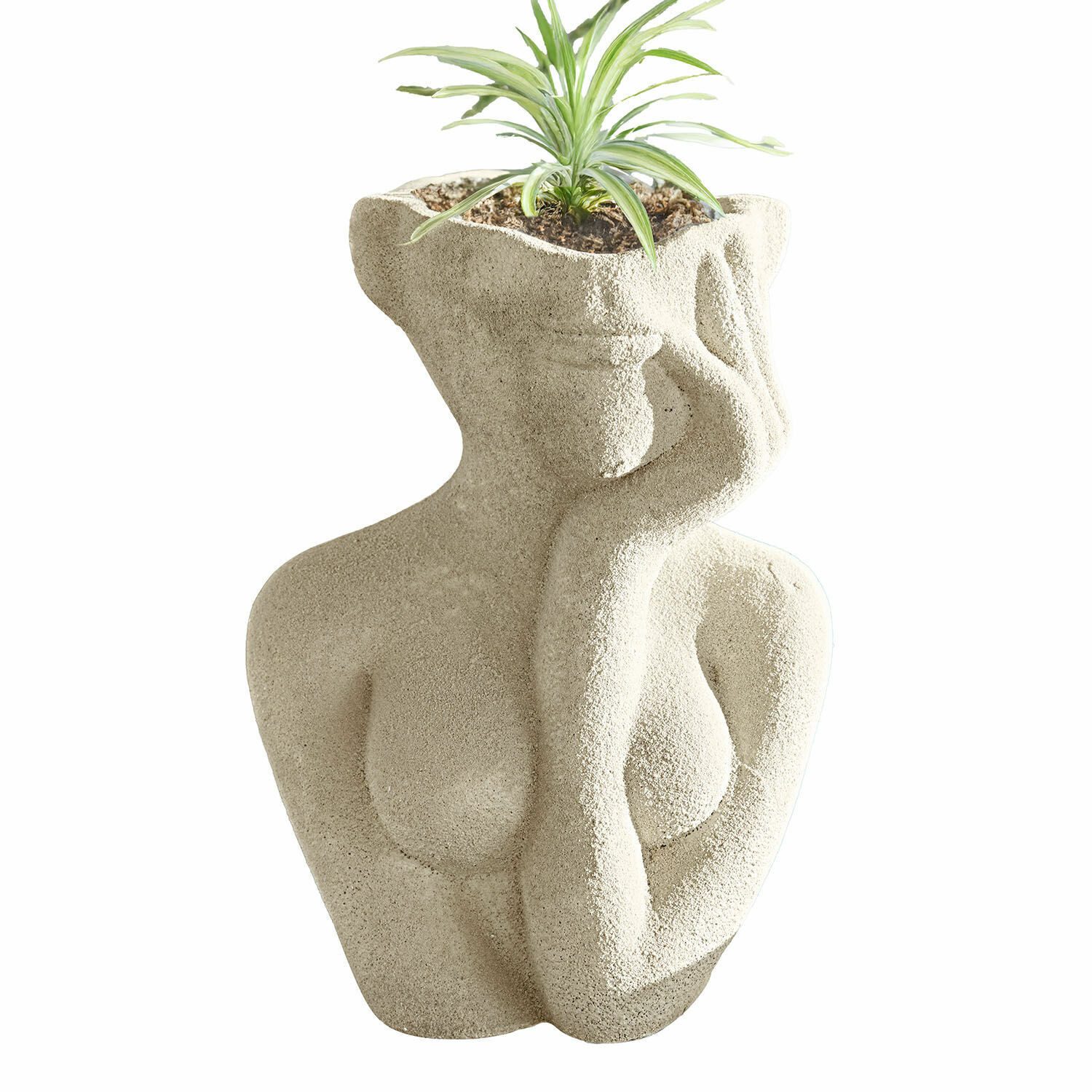Mirabeau Tischvase Vase Jasim creme