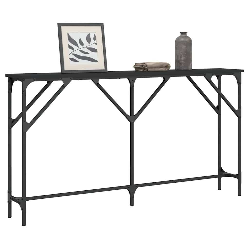 vidaXL Beistelltisch Konsolentisch Schwarz 140x23x75 cm günstig online kaufen