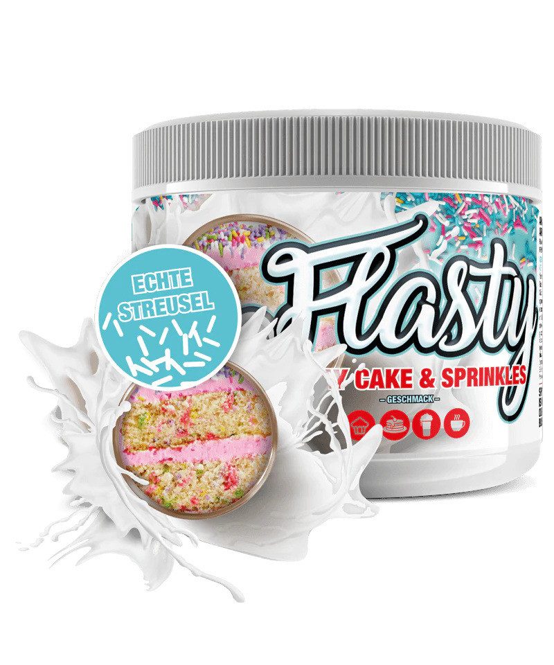#sinob Flasty Geschmackspulver - 250g - Birthday Cake Sprinkles Pulver, 250 g, Pulver
