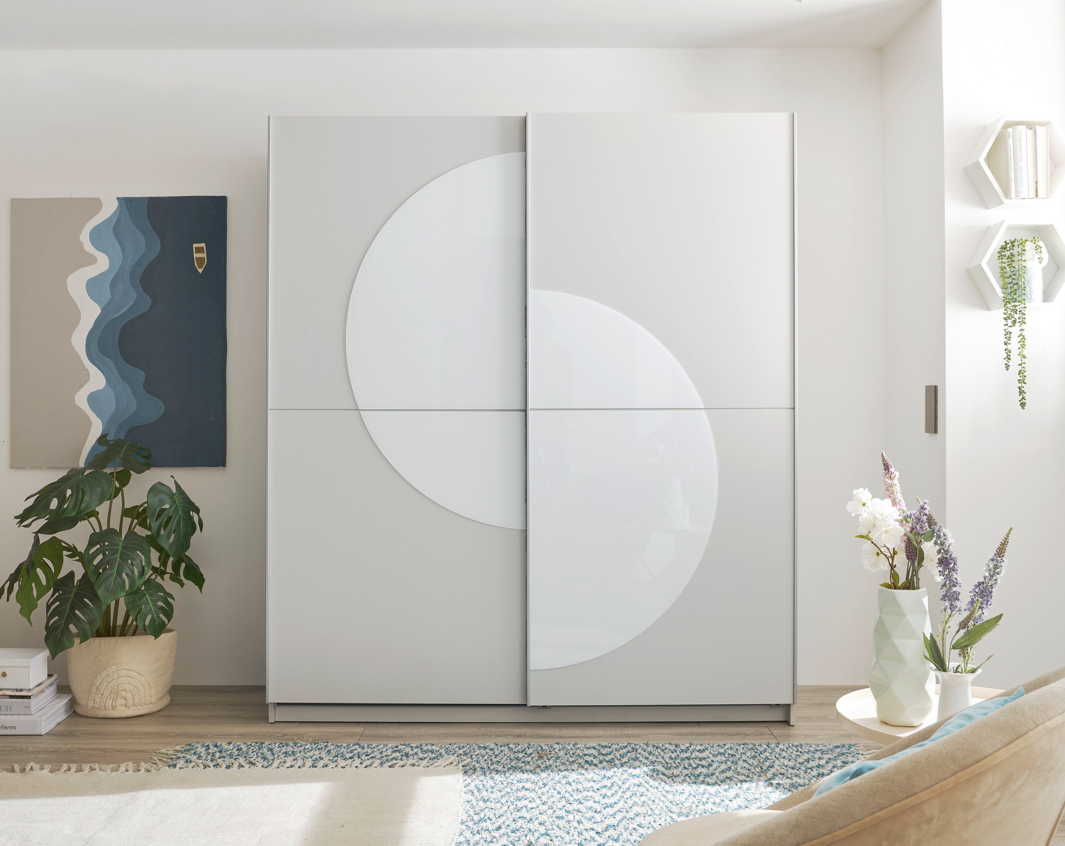 Schwebetürenschrank Lubsko Schiebetürenschrank, Kleiderschrank