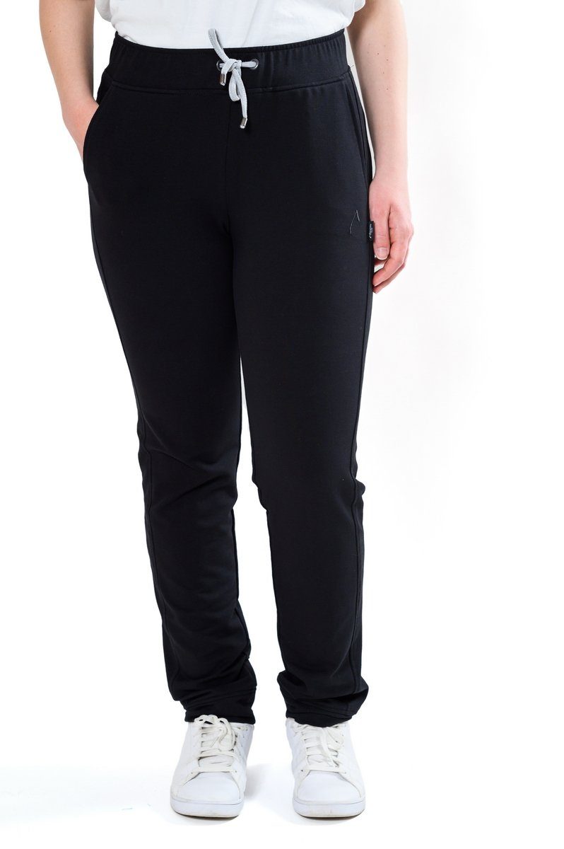 Authentic Damen & schwarz Jerseyhose in Übergrößen Bündchen mit Jerseyhose Sportive Klein Kurz-