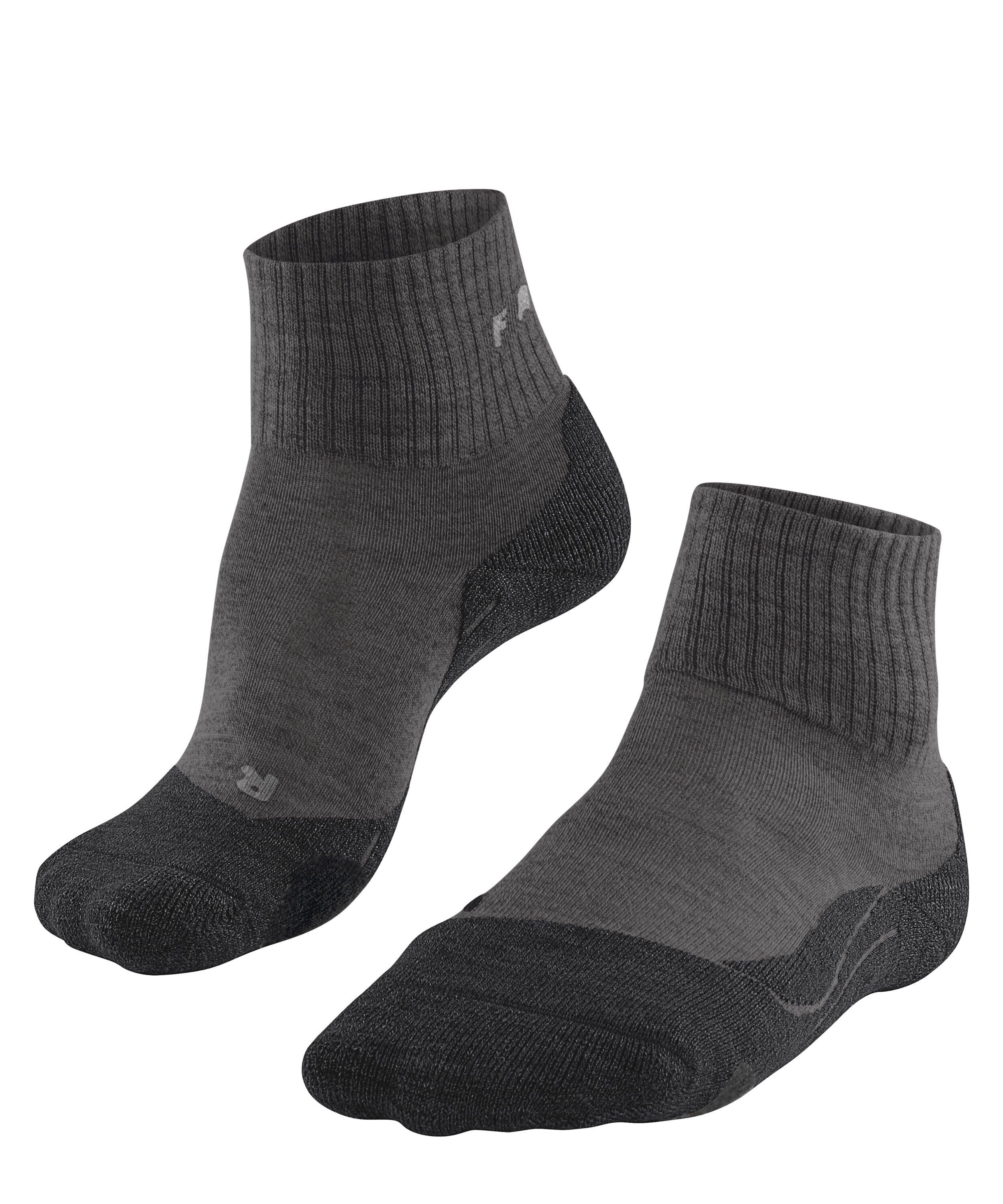 FALKE Wandersocken TK2 Explore Wool Short (1-Paar) hoher Komfort im Mittelgebirge smog (3150)