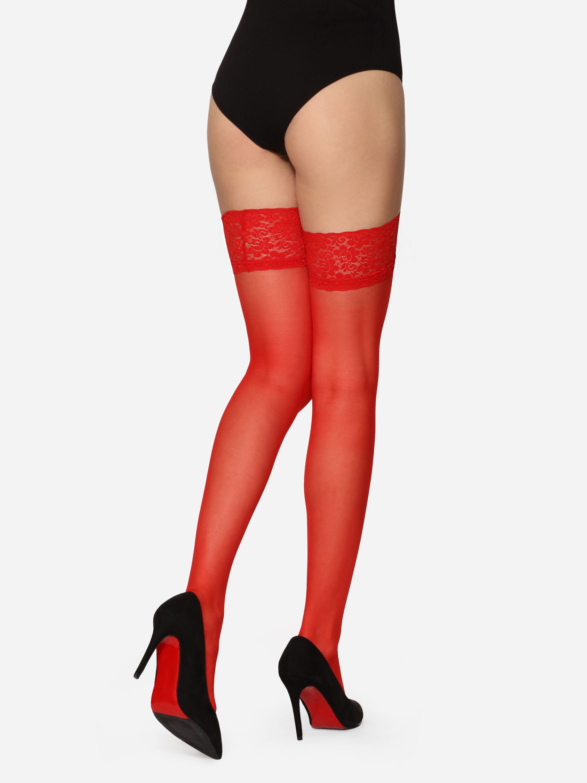 Merry Style Halterlose Strümpfe Damen Feinstrümpfe 15 DEN MSSS005