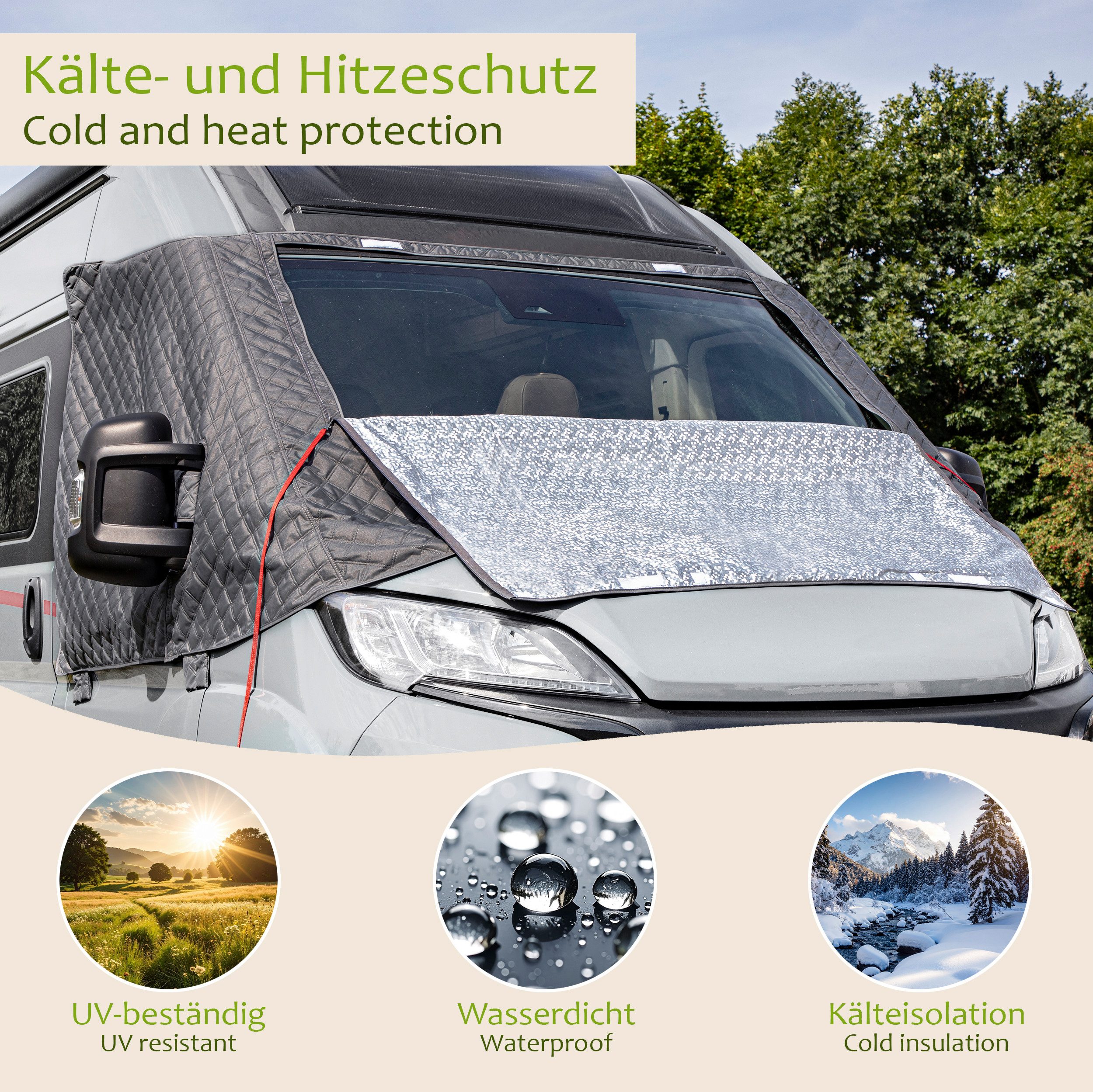 ONVAYA Wohnmobilschutzhülle ǀFrontscheibenabdeckung für Fiat Ducato X290 ab 2014 – Bild 5 von 5