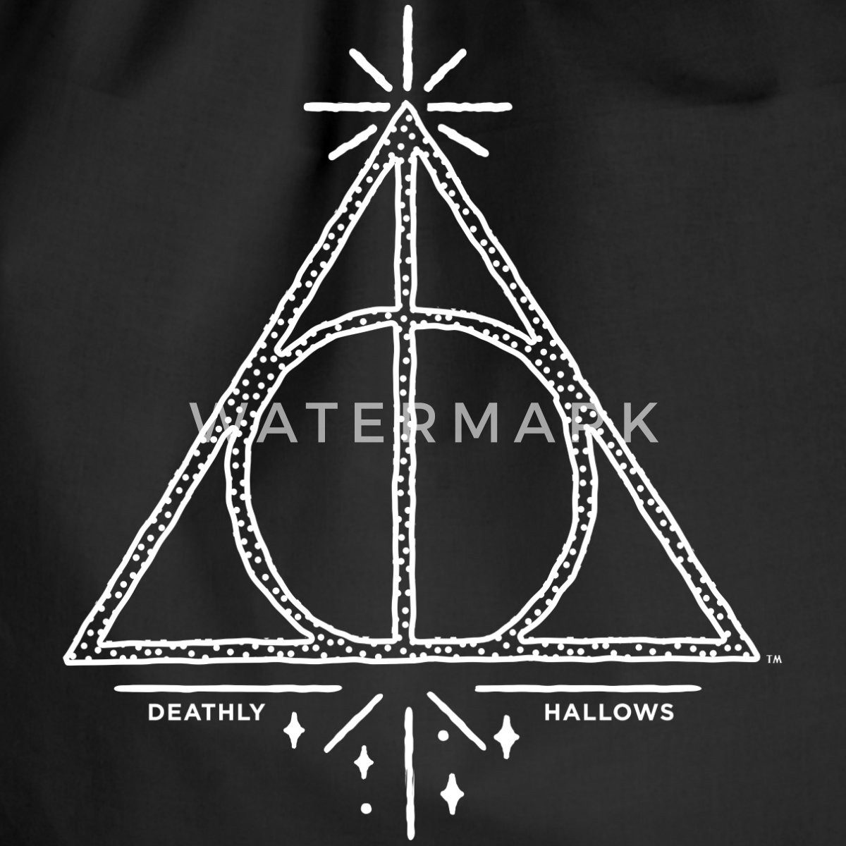 Spreadshirt Turnbeutel Harry Potter Heiligtümer des Todes Symbol Turnbeutel (1-tlg)