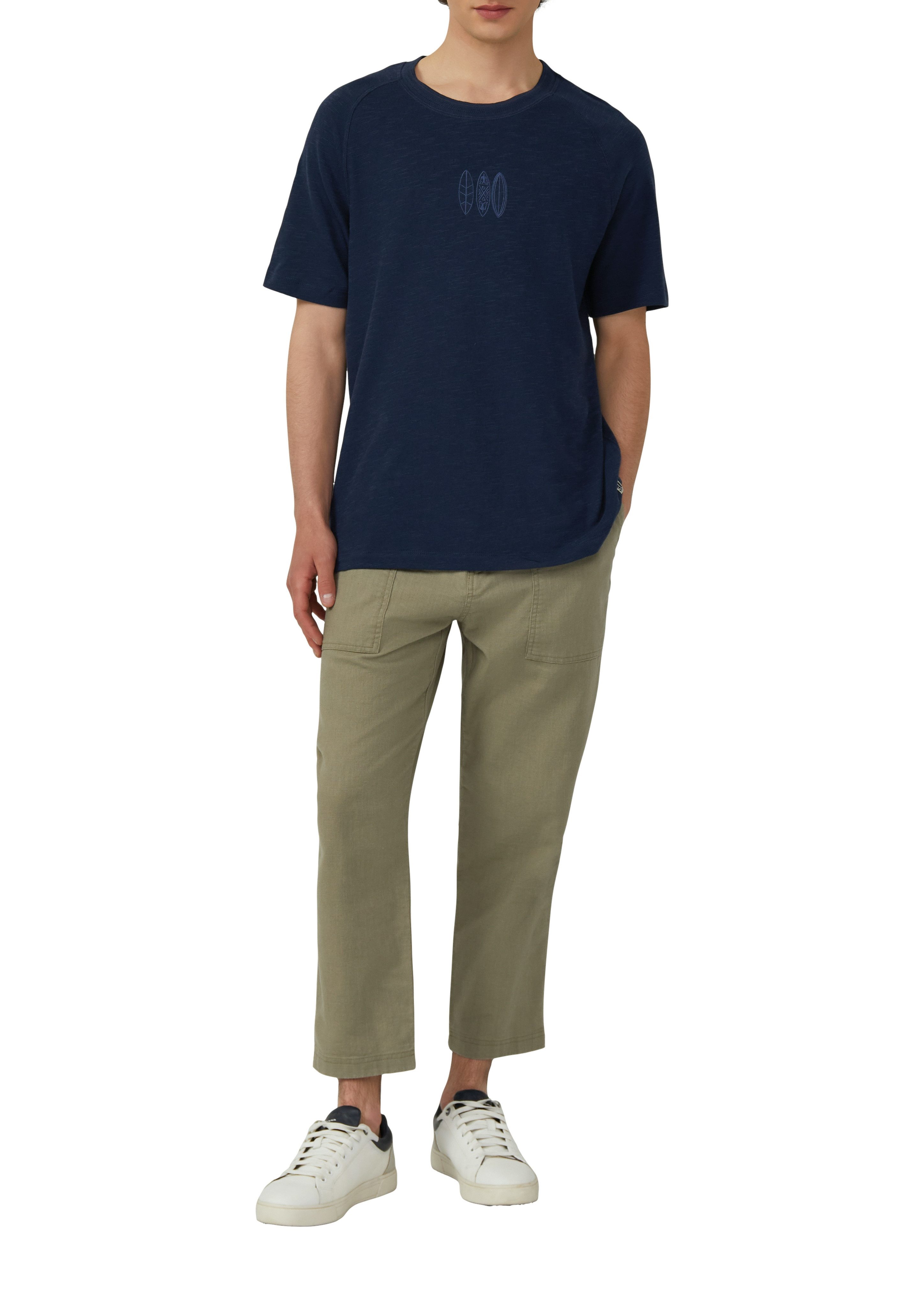 s.Oliver T-Shirt mit Stickerei auf der Brust günstig online kaufen