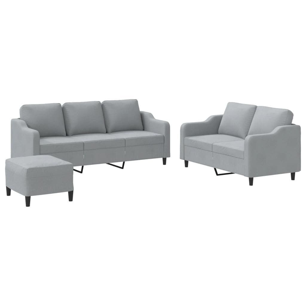 vidaXL Sofa 3-tlg. Sofagarnitur mit Kissen günstig online kaufen
