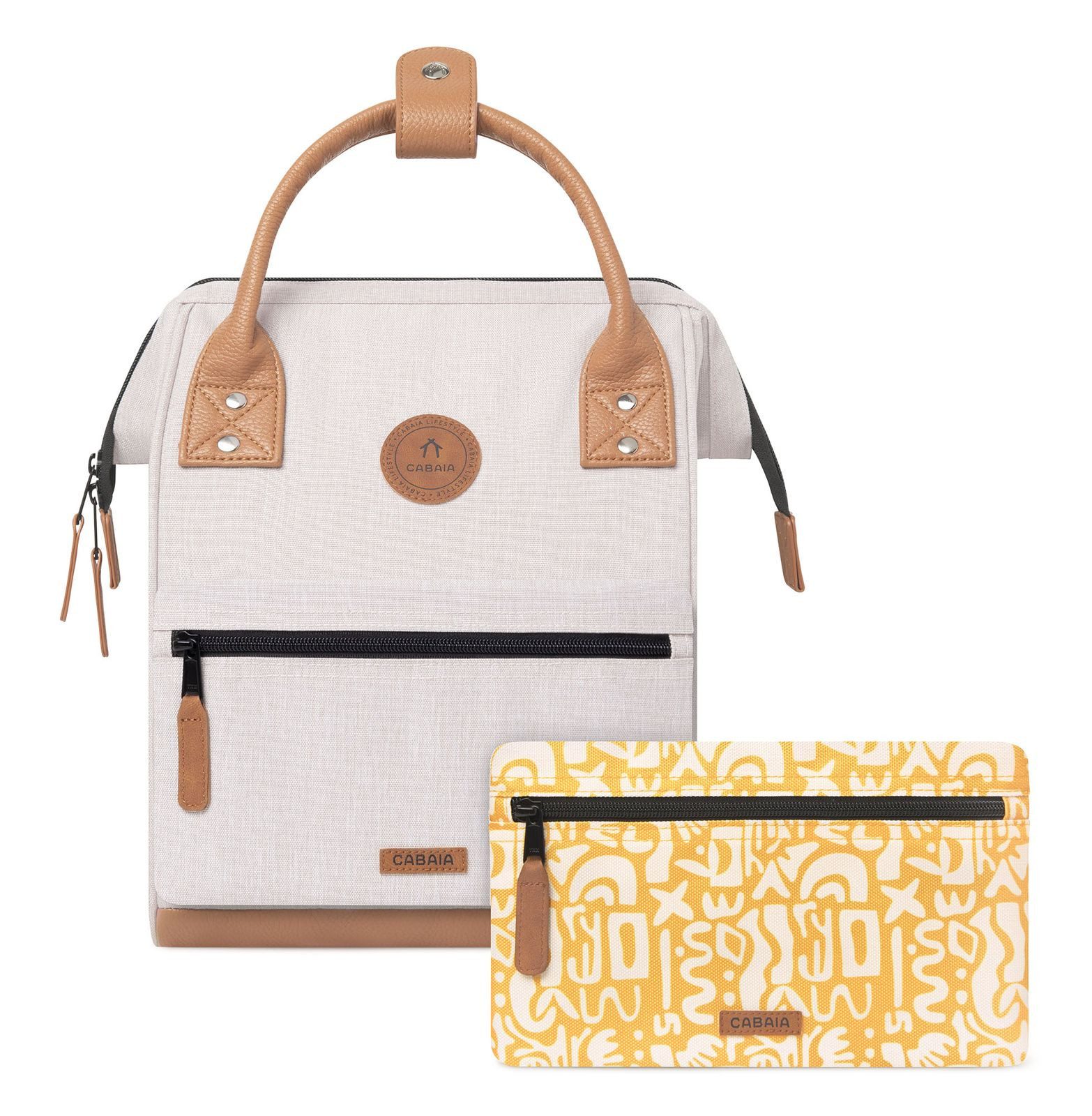 CABAIA Rucksack Melanged Backpack (Set, 3-tlg) günstig online kaufen