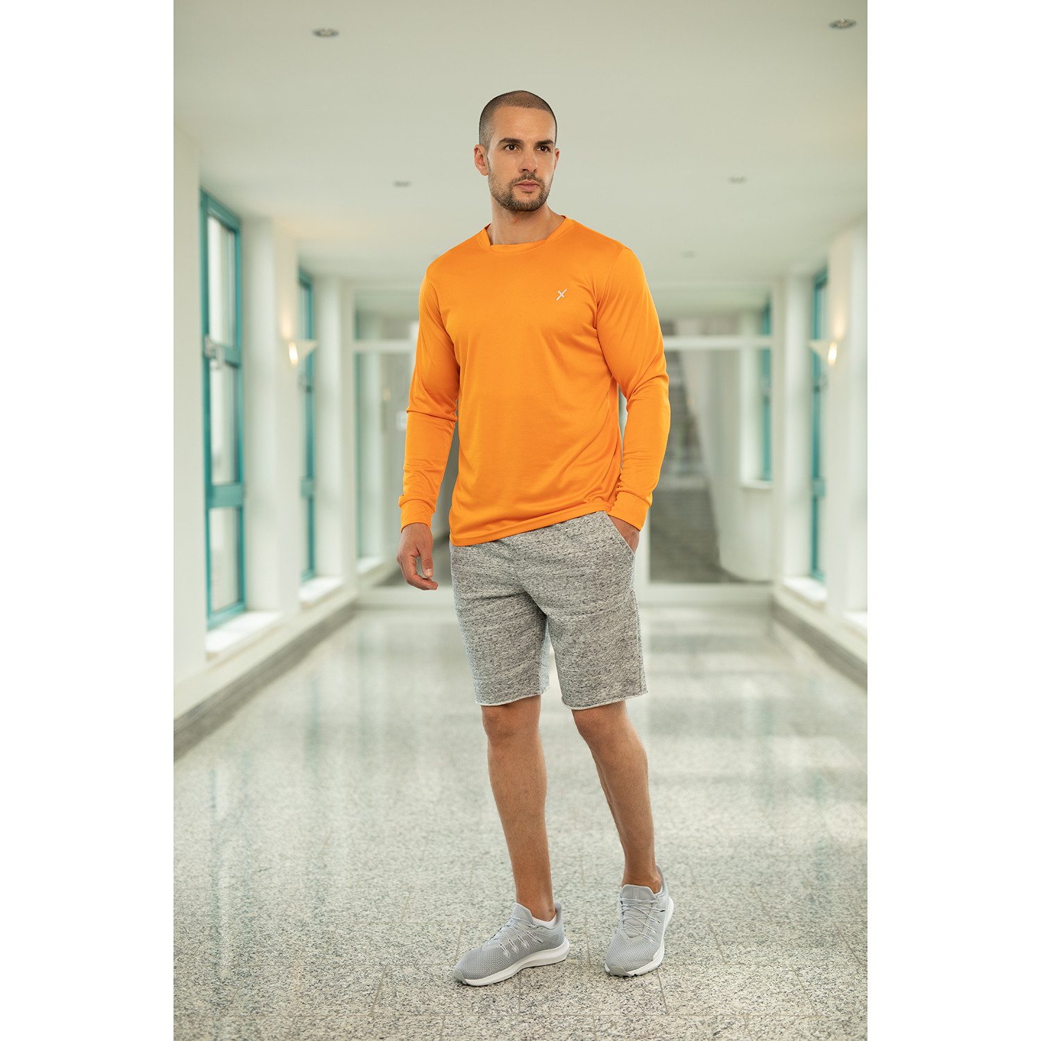 CFLEX Trainingsshirt Sport Herren Fitness Shirt Langarm, Quickdry Longsleeve