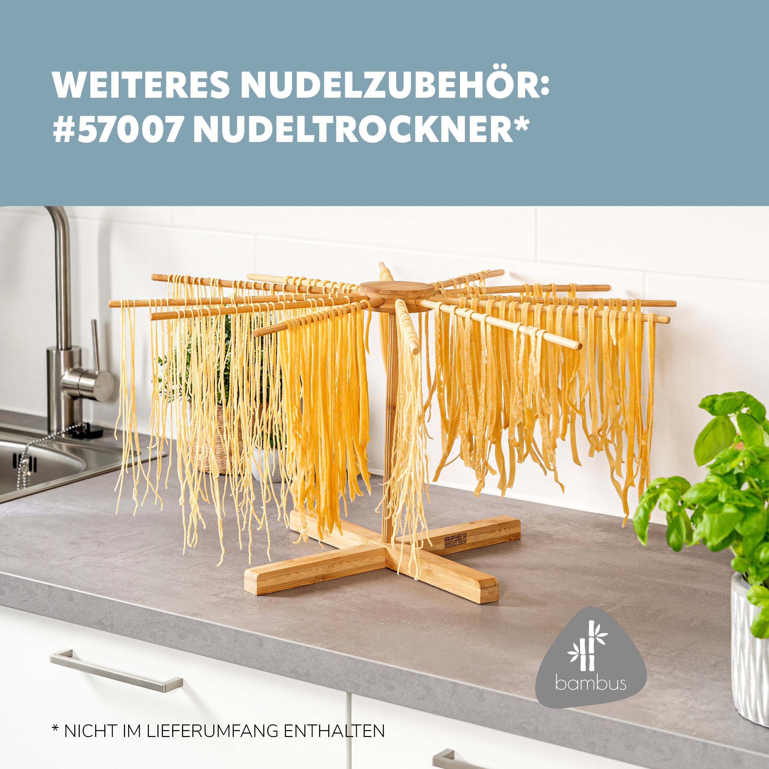 Pasta gelb Edelstahl/Metall für - Spaghetti, bremermann bremermann Nudelmaschine Nudelmaschine