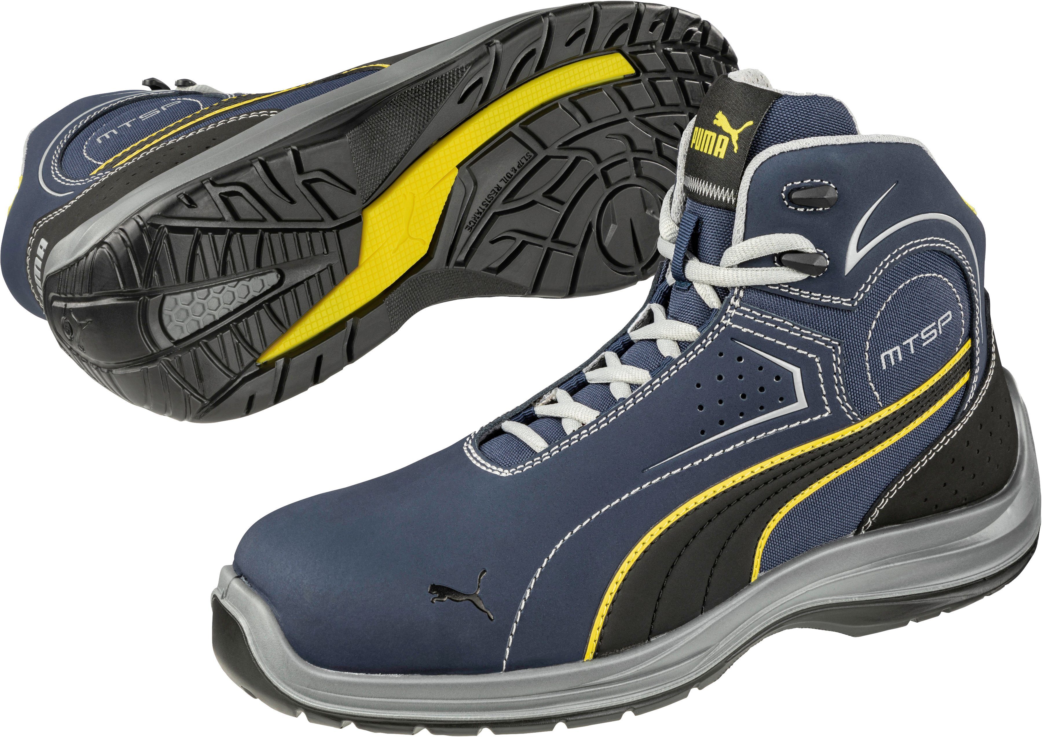 BLUE Safety MID SB, Sicherheitsstiefel rutschfest und durchtrittsicher PUMA TOURING