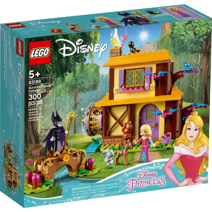 LEGO® Konstruktionsspielsteine LEGO® Disney™ - Auroras Waldhütte (Set 300 St)