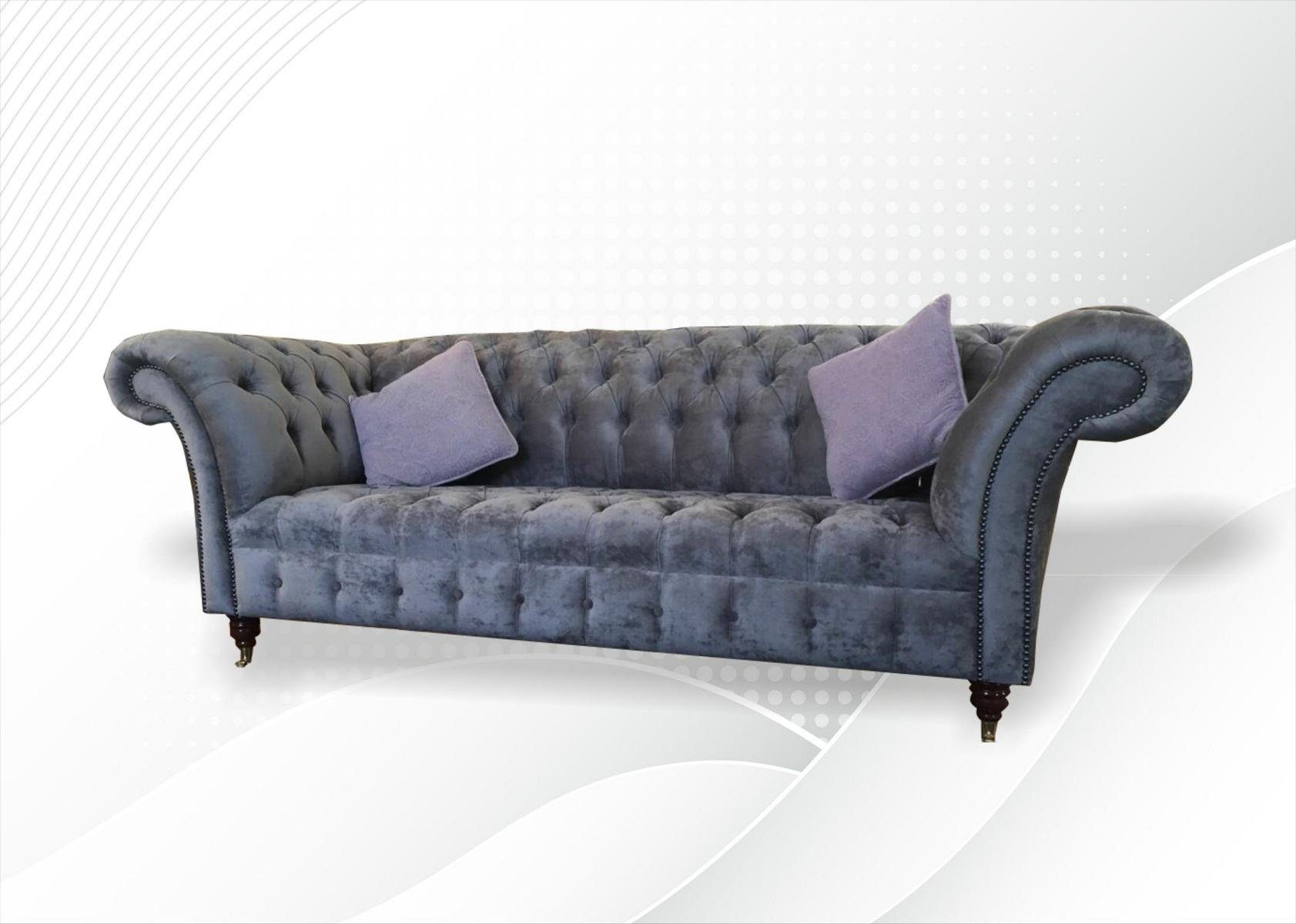 JVmoebel Chesterfield-Sofa, Chesterfield 3 Sitzer xxl Polster Sitz Couch Sofa Garnitur Big Couch