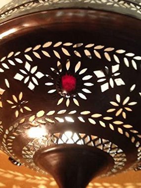 Marrakesch Orient & Mediterran Interior Deckenleuchte Orientalische Lampe Pendelleuchte Rostoptik Ashya